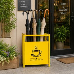 커스텀 주문제작 개업선물 레인팝 철제 우산꽂이 28구 업소용 대용량 인테리어 우산통