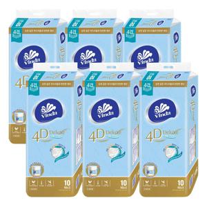 빈다 4D Deluxe 엠보싱 클래식 롤화장지 4겹, 23m, 10롤, 6팩