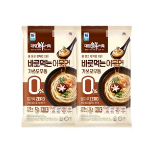 바로먹는 어묵면(가쓰오우동/나가사끼짬뽕) 2종*2개