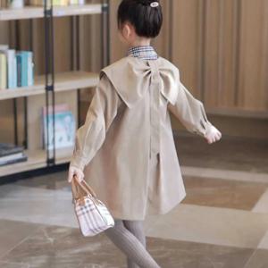 세일러 카라 리본 트렌치 코트 R26836