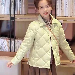 다이아 퀼팅 셔츠카라 패딩 자켓 R26806