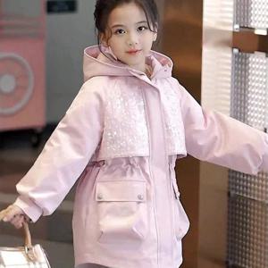 스팽글 패널 후드 사파리 자켓 R26770