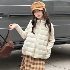 하이넥 숏 패딩 베스트 R26512