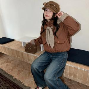 세일러 스카프 카라 패딩 자켓 R26420