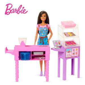 BARBIE 커리어 파티시에 도넛샵 베이커리 플레이세트