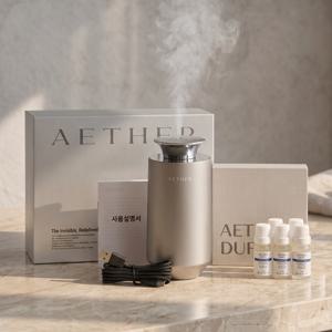 차량용 무선 디퓨저 자동분사 프리미엄 방향제 에테르 AETHER