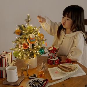 26년NEW! 크리스마스 미니트리 오너먼트+전구풀세트 젤리베어 (리모컨포함) 45cm