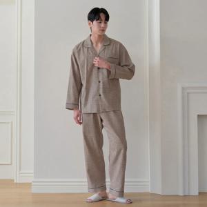 남성 케드 순면 개버딘 9부 잠옷 상하세트 파자마