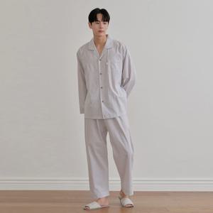 남성 달콤 CP 면혼방 9부 잠옷 상하세트 파자마