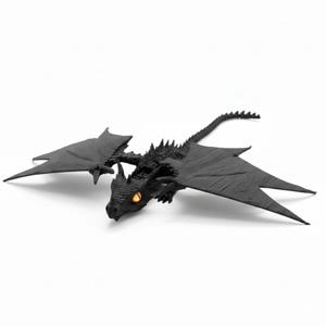 드래곤 관절피규어 24cm 블랙