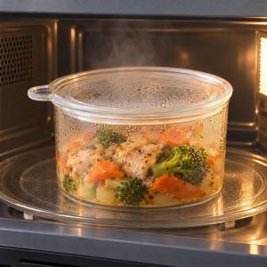 식품 유리 밀폐용기 클린웨어 전자레인지 타파통 950ml