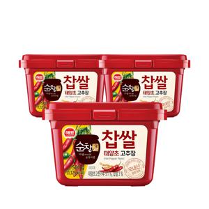 순창궁 찹쌀 태양초 고추장 500g*3개