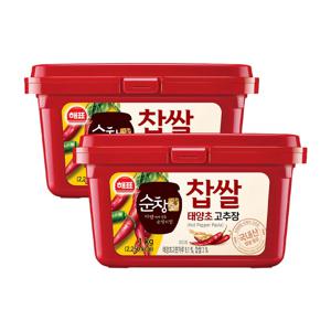 순창궁 찹쌀 태양초 고추장 1kg*2개