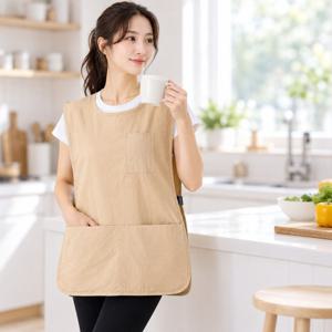 조끼 방수 앞치마 어린이집 주방 미용실 바리스타 무지 4컬러 컴포트락 어린이집앞치마
