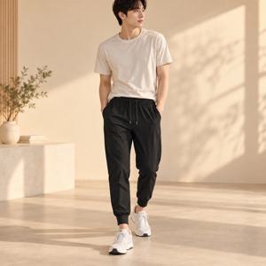 밴딩 조거팬츠 조거팬츠 스판 스판 밴딩 스판 밴딩 트레이닝 바지 여름 조거팬츠 쿨