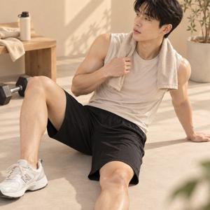 스포티 쿨 하프 팬츠 쿨링 반바지 남성 5부 밴딩 운동 트레이닝 기능성반바지 남성반바지
