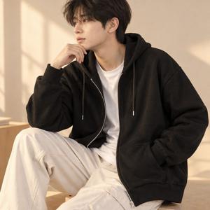 루즈핏 후드집업 FF6 얇은 간절기 남녀공용 아우터 가을자켓 간절기잠바 경량집업 기본집업