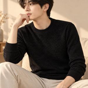 긴팔니트 남자스웨터 기본니트 기모 긴팔 라운드넥 겨울니트 겨울맨투맨 기모니트 베이직 니트