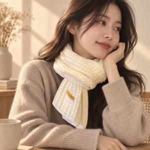 메리제인 머플러 여성 쁘띠 짧은 미니 데일리 니트 목도리 넥워머 겨울소품 겨울목도리