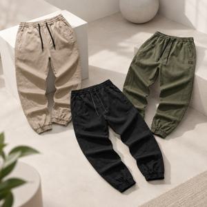 캐주얼 남자 바지 데일리 밴딩 코튼 스웻 팬츠 네버마인드 조그 밴딩바지 면바지 코튼팬츠