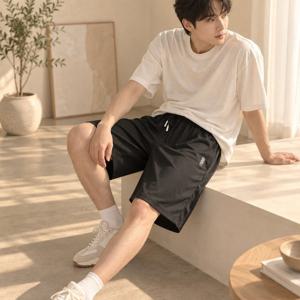 와이드 팬츠 슬랭 버뮤다 남성 여름 반바지 5부 쿨링 밴딩 트레이닝 숏팬츠 기능성반바지