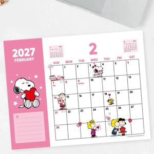2027 스누피 달력 일러스트 피너츠 탁상달력 인테리어 데스크 캘린더