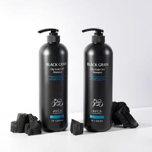 [1+1] 흑곡 지성 두피케어 약산성 탈모증상완화 샴푸 1000ml