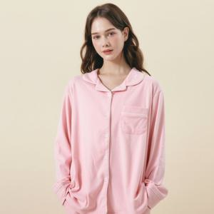 겨울 플리스 초승달 무지 수면잠옷 커플파자마 세트 6 Color