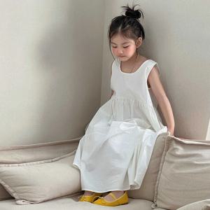 클라우드 셔링 슬리브리스 드레스 R16798