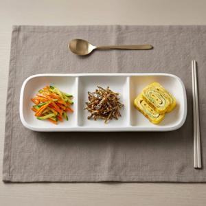 아이다 노르딕 3칸나눔접시 27.5cm 반찬접시 도자기 플레이트