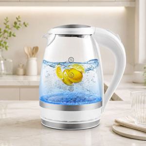 럭시 원 유리포트 무선 전기포트 커피포트 1.5L 대용량 주전자 EKGF-1201