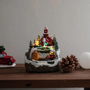 조명&뮤직 오르골 오브제 산타마을기차