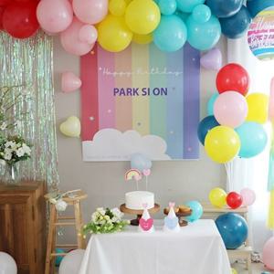 레인보우 구름 파티세트 무지개 별빛 생일파티 생일현수막 생파