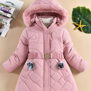 퍼 후드 하트 퀼팅 롱 패딩 R28585