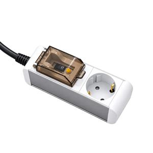 국산 자동소화 알루미늄 4000W 고용량 누전차단 멀티탭 안전 접지 멀티콘센트 1구