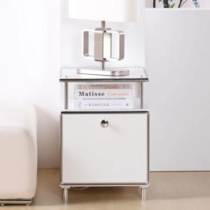 마일라 모듈 미드센츄리 침대 거실 사이드 협탁 수납장 1단 400 (1color)