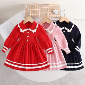 마린 라인 플리츠 니트 원피스 R28904