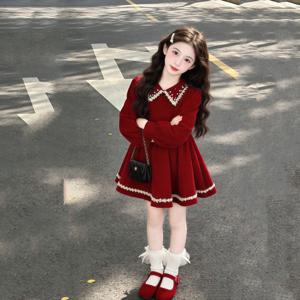 세일러 카라 레드 프렌치 원피스 R28898
