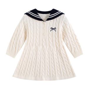 세일러 케이블 니트 원피스 R28826