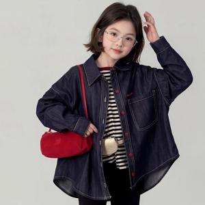 스티치 데님 셔츠 자켓 R28792