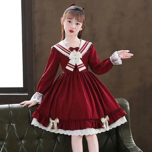 레이스 세일러카라 클래식 원피스 R28644