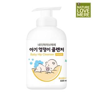 아기 엉덩이 클렌저 약산성 버블형 320ml 1개