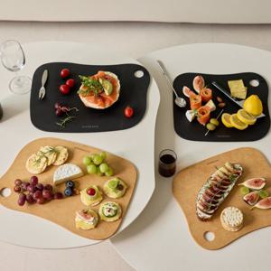 셀룰로오스 플레이팅 도마 세트 식기세척기 압축도마