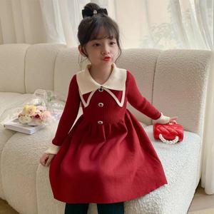 빅카라 니트 플레어 원피스 R28973