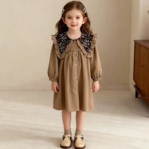 플로럴 빅카라 셔츠 원피스 R29089