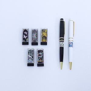 자개USB 금장볼펜2종세트 블랙에디션(신수문양)  32G