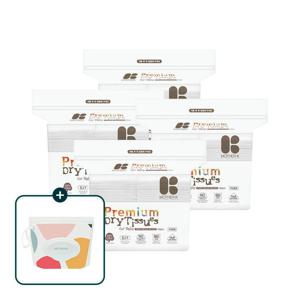 국내생산 100% 순면 아기 건티슈 대용량 160매x4팩(총640매)(+파우치 증정)
