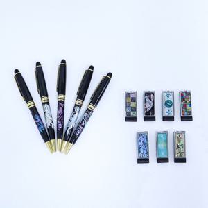 자개USB 자개고급볼펜 2종세트 블랙에디션(전통문양) 32G