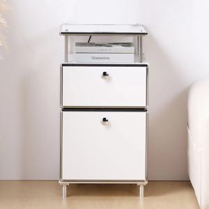 마일라 모듈 미드센츄리 침대 거실 사이드 협탁 수납장 2단 400 (1color)