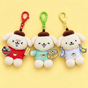 산리오 폼폼푸린 30주년 착붙 인형 키링 굿즈 선물 팝업 캐릭터 가방고리 8cm